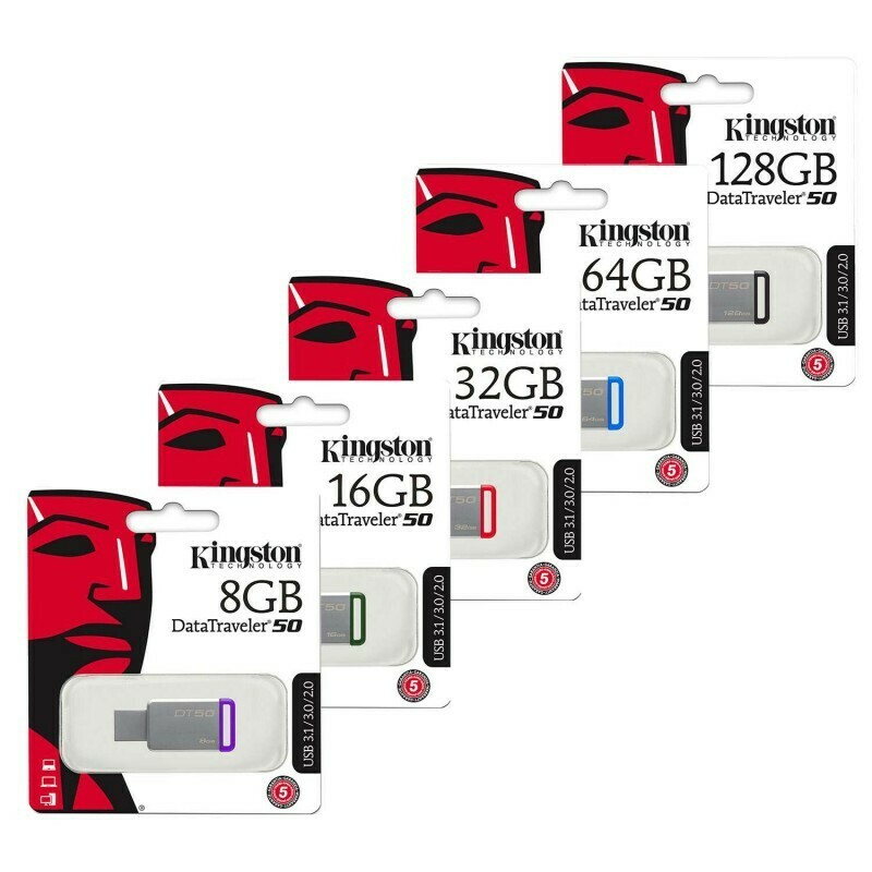 KINGSTON DATA TRAVELER DT50 USB 3.0 FLASH DRIVE 16GB