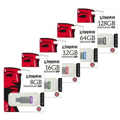 KINGSTON DATA TRAVELER DT50 USB 3.0 FLASH DRIVE 16GB