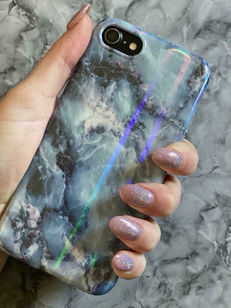 Mixed Blue Marble Case