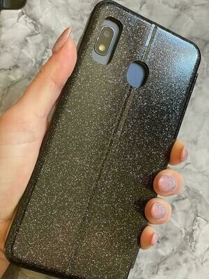 Black Glitter Flip Case