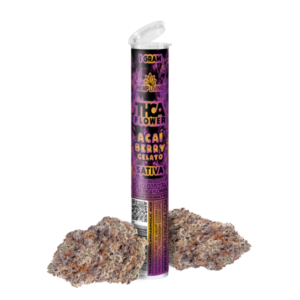 Hemp Living THCA Pre Roll | Acai Berry Gelato