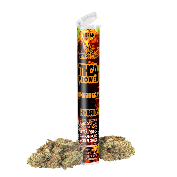 Hemp Living THCA Pre Roll | Sherbert