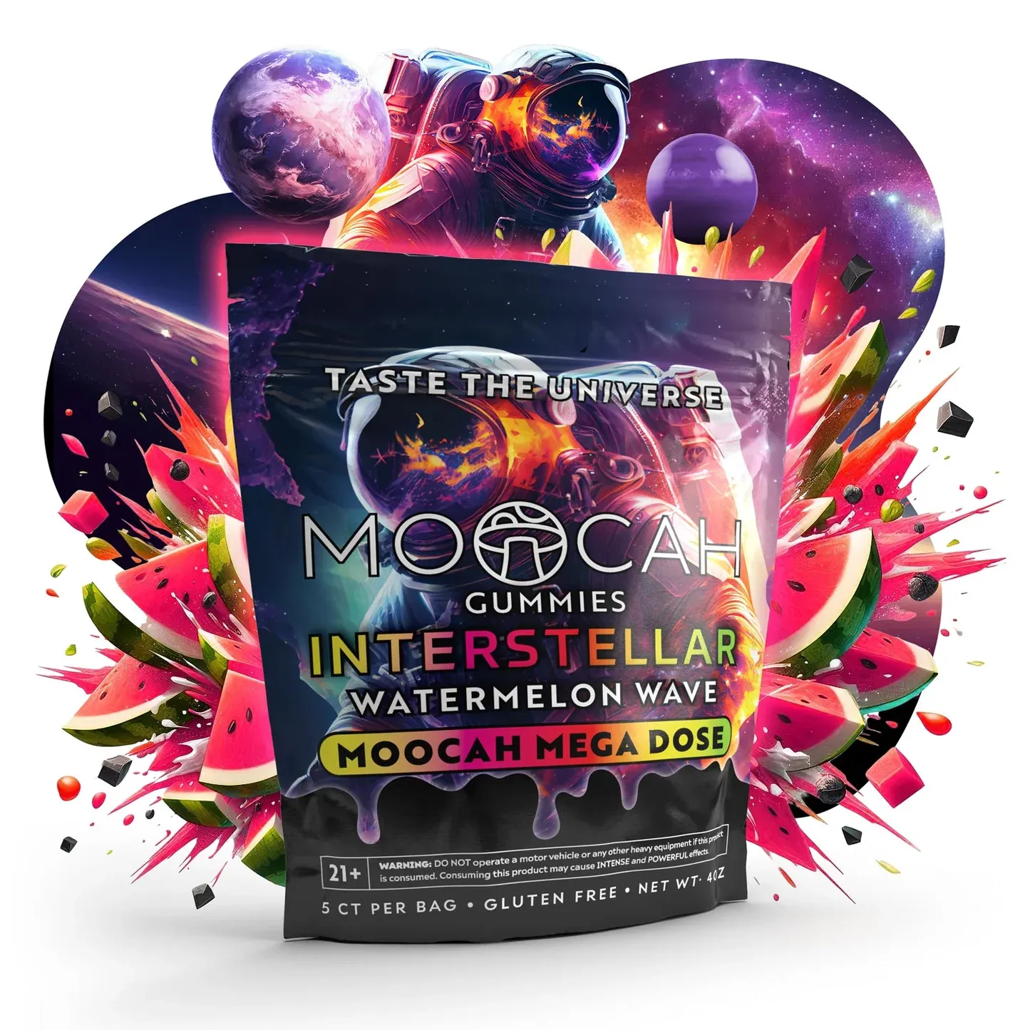 Moocah Mushroom Gummies | Watermelon Wave