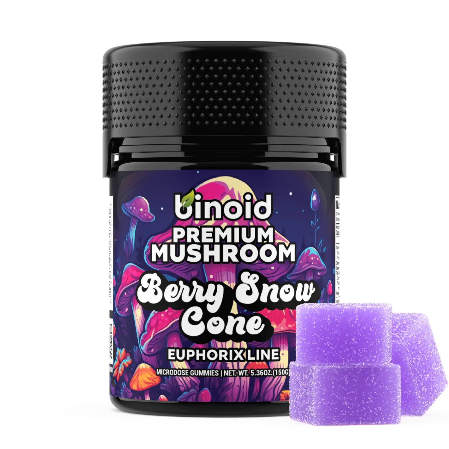 Binoid Mushroom Gummies | Berry Snow Cone