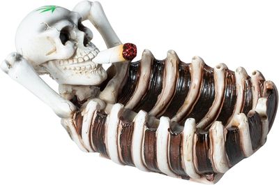 Skull Smoking Ashtray