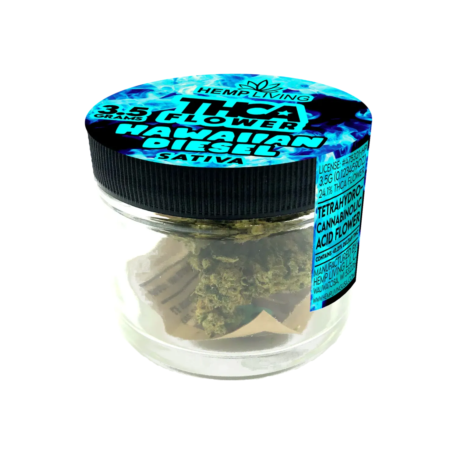 Hemp Living THCA Flower 3.5gr | Hawaiian Diesel