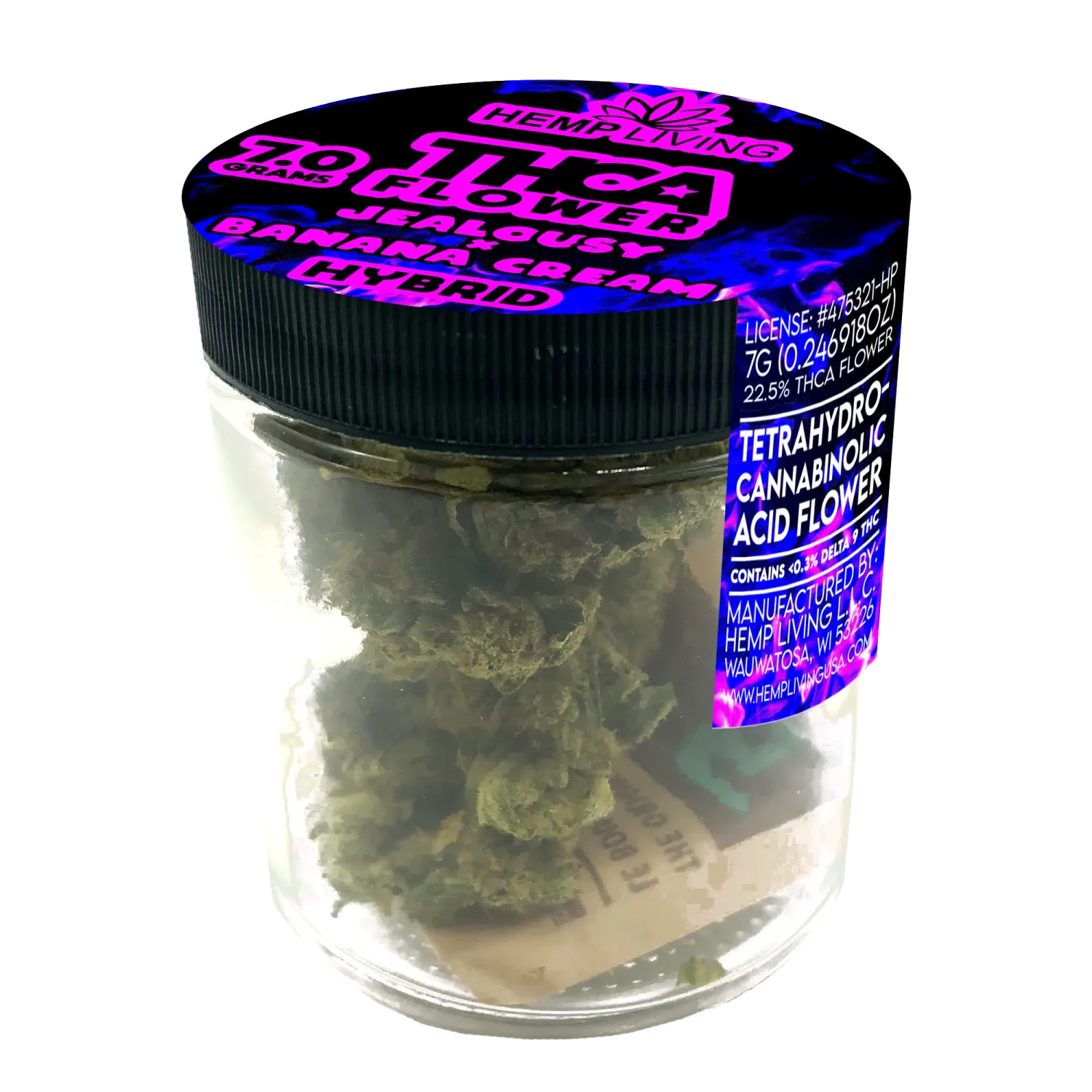 Hemp Living THCA Flower 7gr | Jealousy & Banana Cream