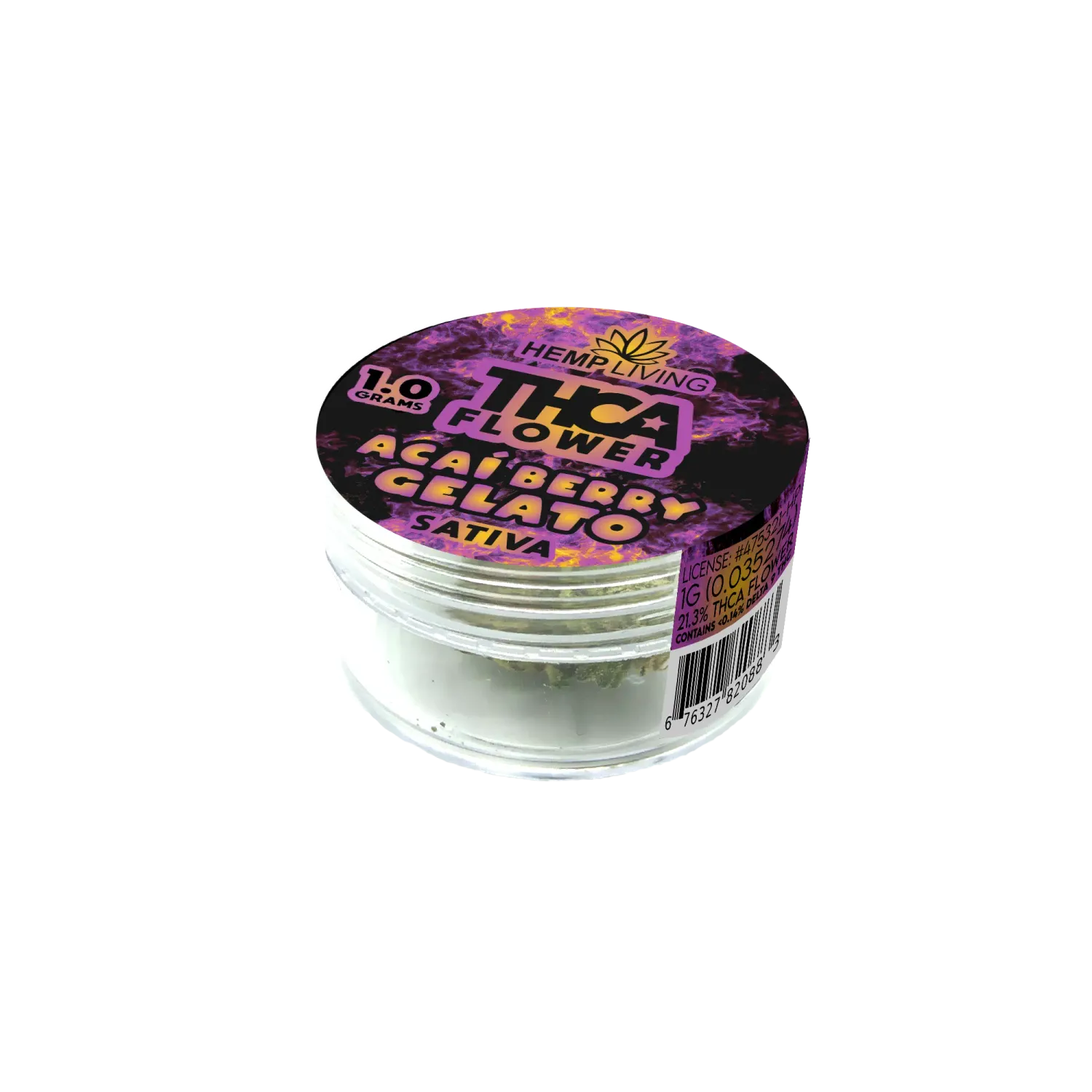 Hemp Living THCA Flower 1gr | Acai Berry Gelato