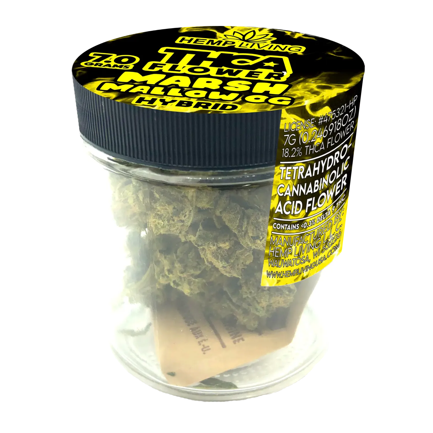 Hemp Living THCA Flower 7gr | Marsh Mallow OG
