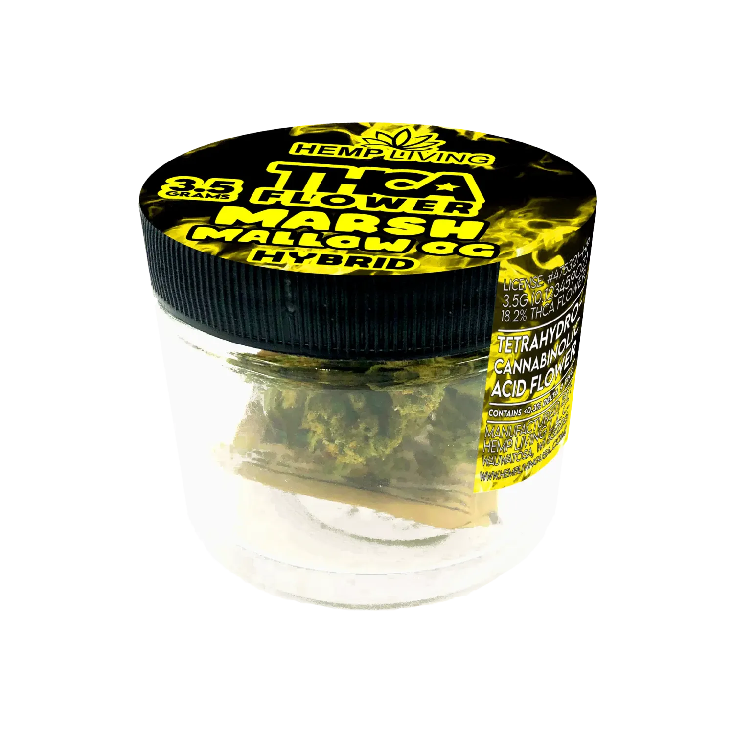 Hemp Living THCA Flower 3.5gr | Marsh Mallow OG