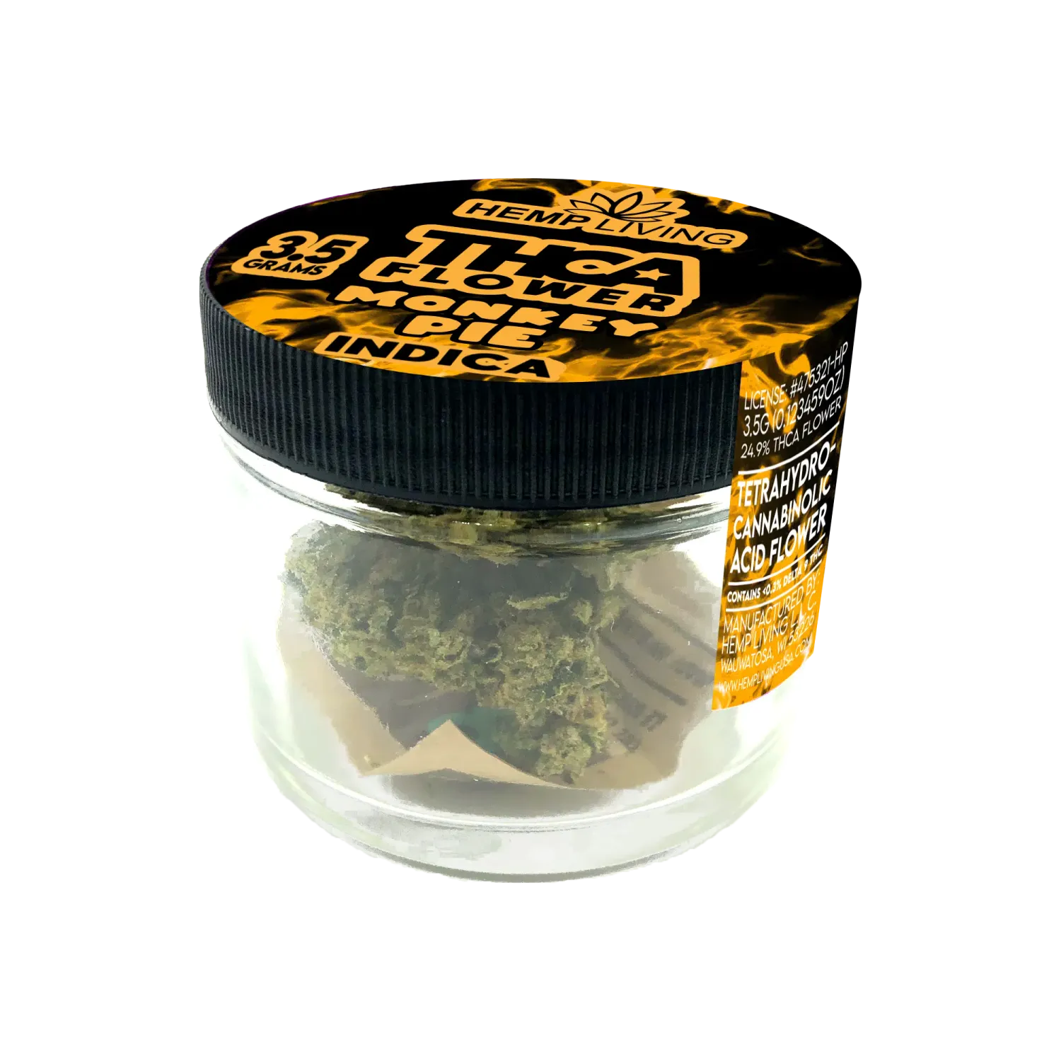 Hemp Living THCA Flower 3.5gr | Monkey Pie