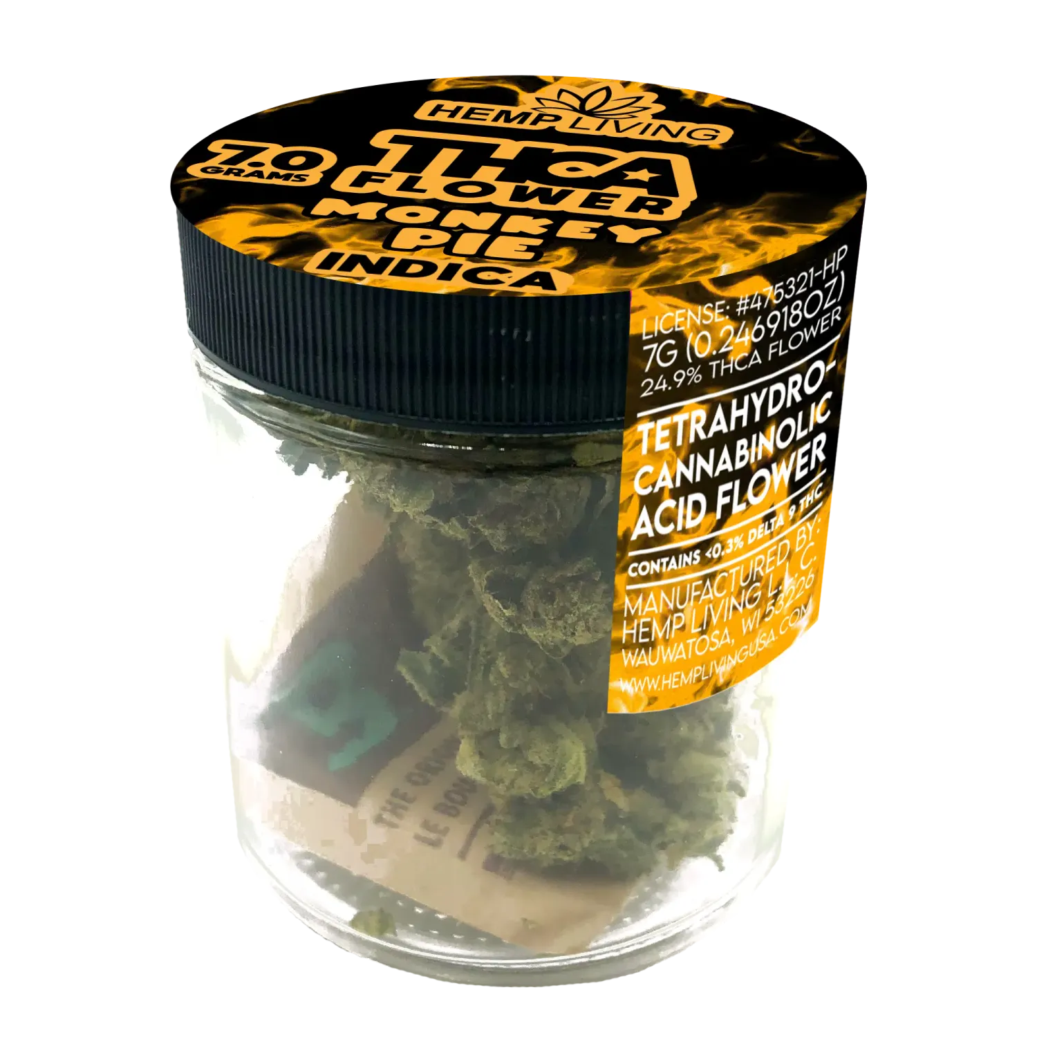 Hemp Living THCA Flower 7gr | Monkey Pie