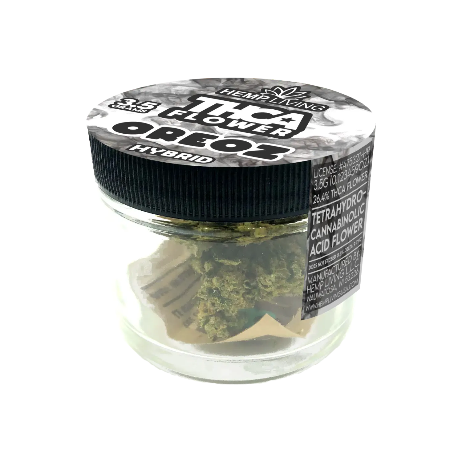 Hemp Living THCA Flower 3.5gr | Oreoz