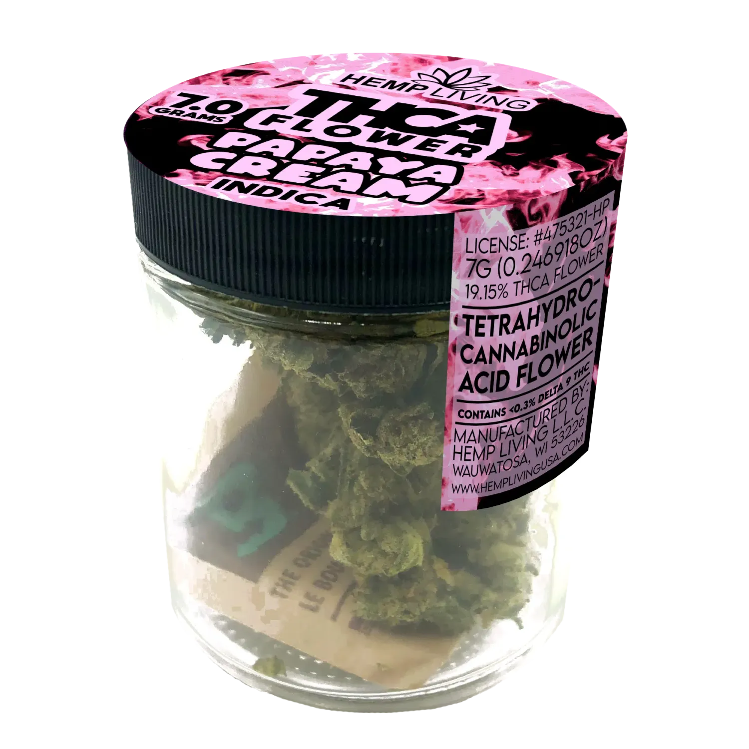 Hemp Living THCA Flower 7gr | Papaya Cream