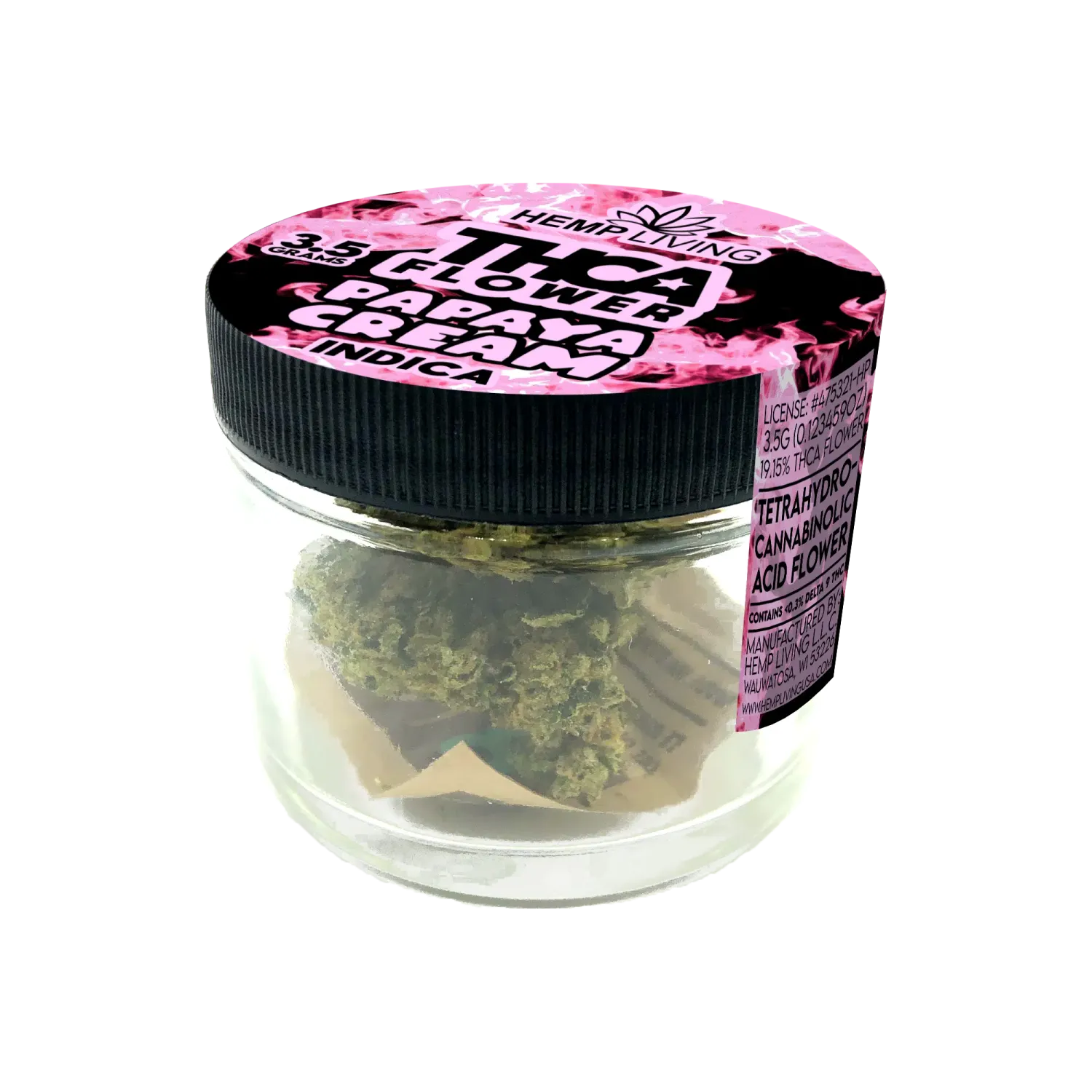 Hemp Living THCA Flower 3.5gr | Papaya Cream