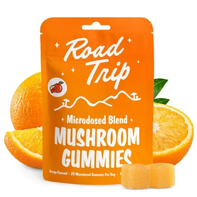 Road Trip Day Trip Mushroom Gummies | Orange