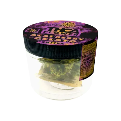 Hemp Living THCA Flower 3.5gr | Acai Berry Gelato