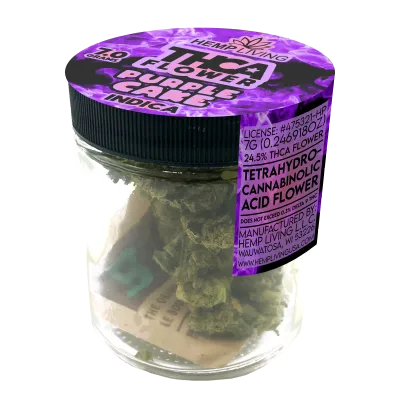 Hemp Living THCA Flower 7gr | Purple Cake