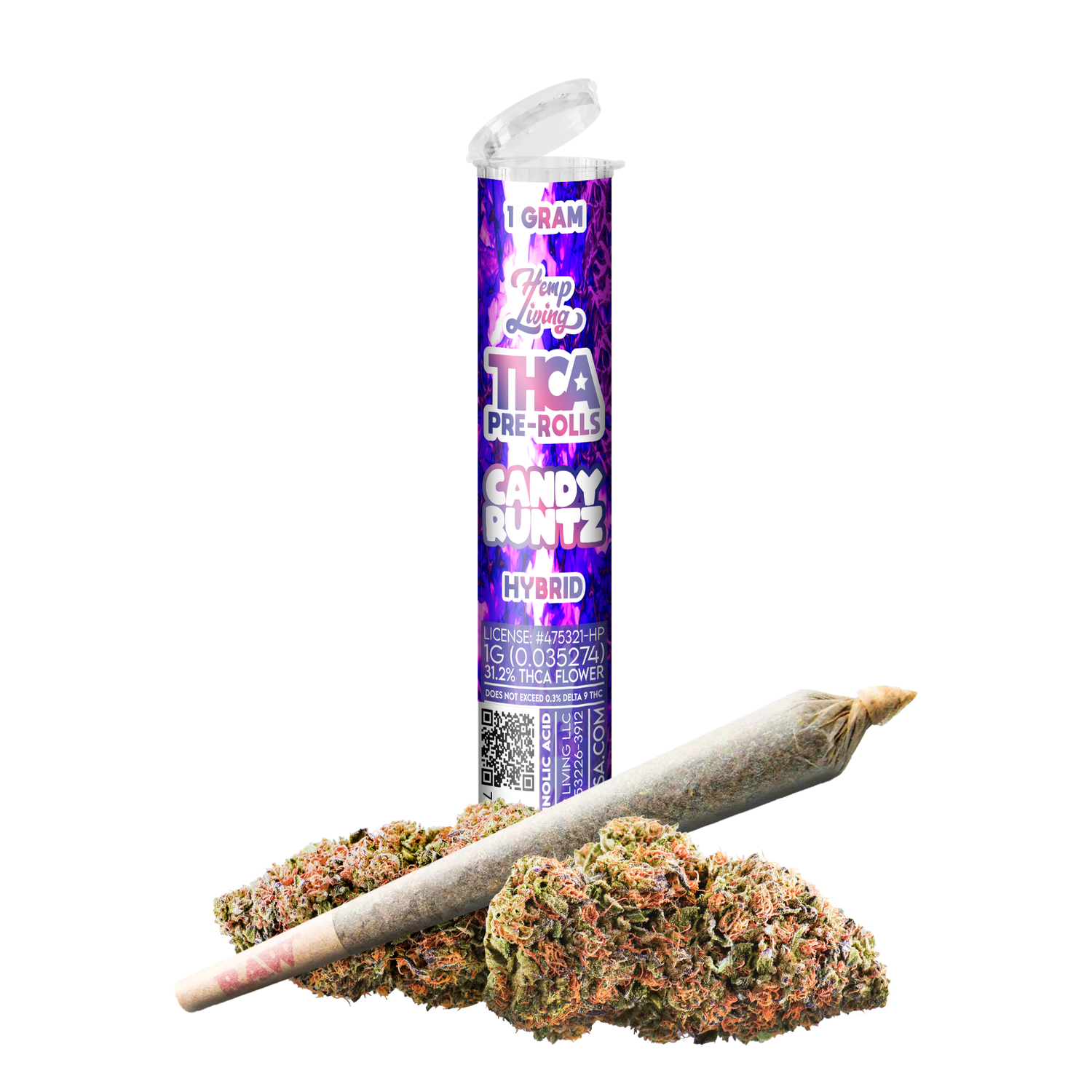 Hemp Living THCA Pre Roll | Candy Runtz
