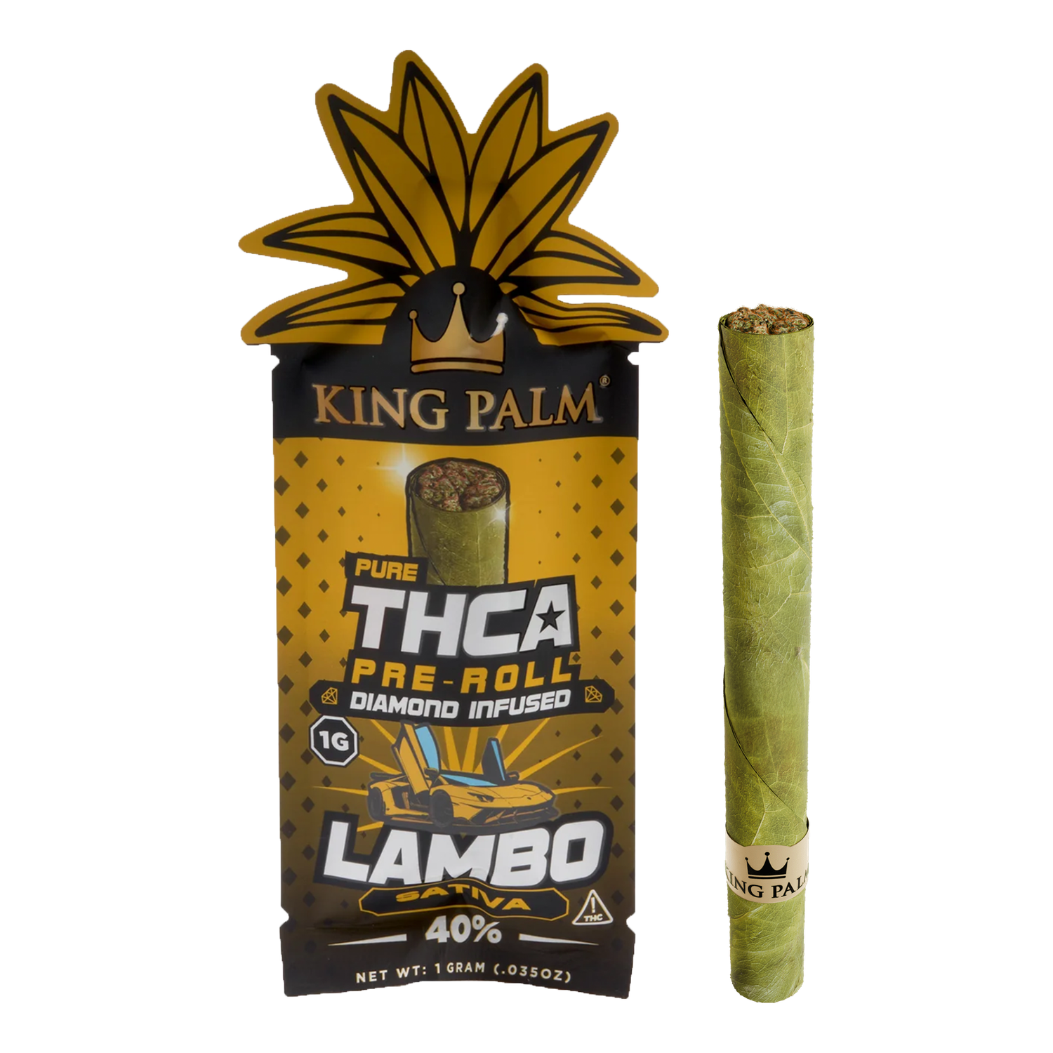 Hemp Living/King Palm THCA Pre Roll | Lambo