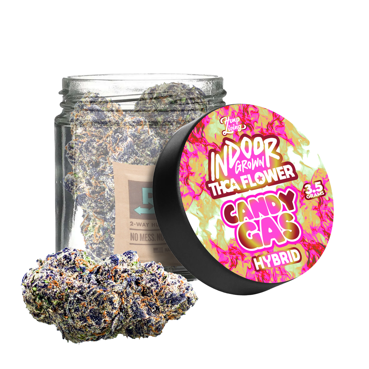 Hemp Living THCA Flower 3.5gr | Candy Gas