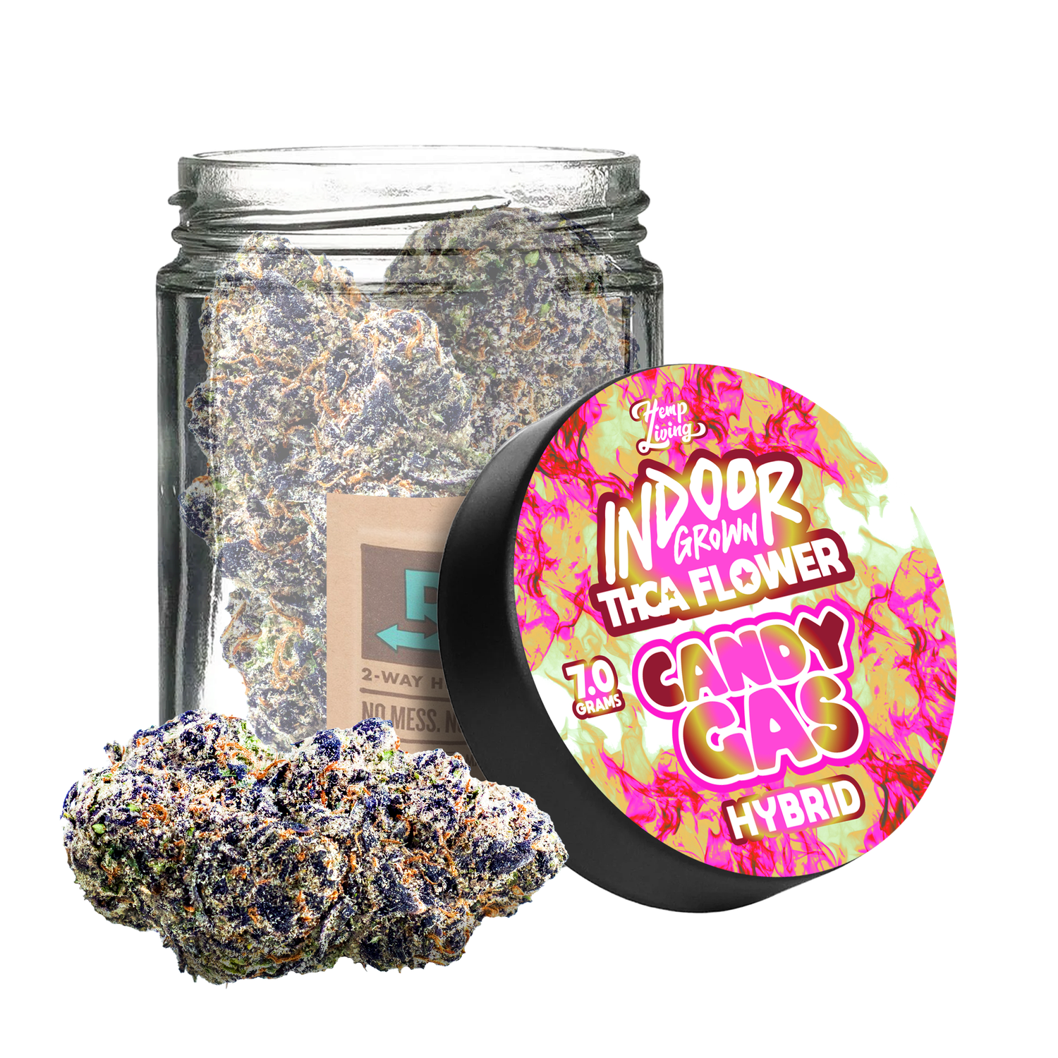 Hemp Living THCA Flower 7gr | Candy Gas