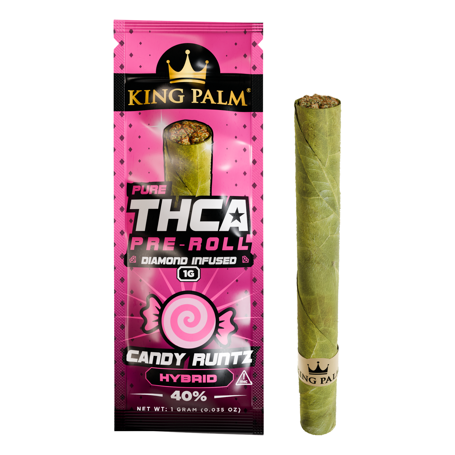Hemp Living/King Palm THCA Pre Roll | Candy Runtz