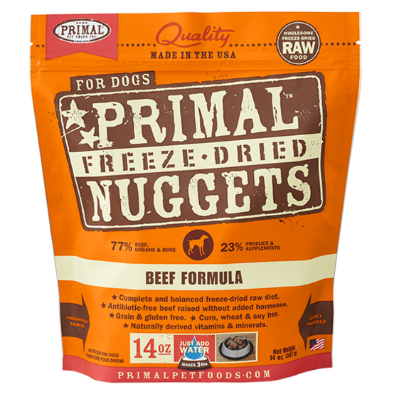 Primal Dog Freeze Dried Beef 14oz