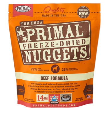 Primal Dog Freeze Dried Beef 14oz