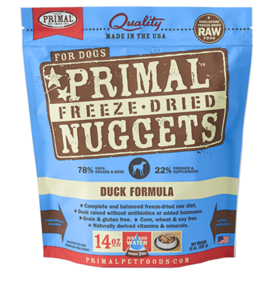 Primal Dog Freeze Dried Duck 14oz
