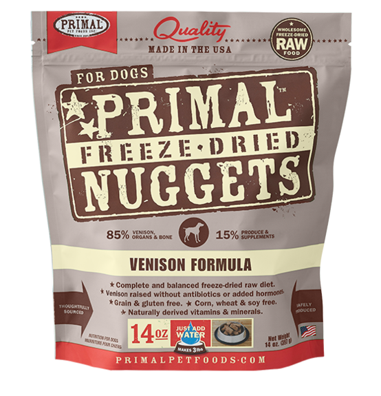 Primal Dog Venison Freeze Dried 14oz