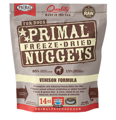 Primal Dog Venison Freeze Dried 14oz