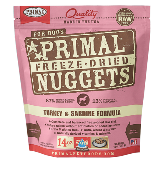 Primal Dog Freeze Dried Turkey&amp;Sardine14oz