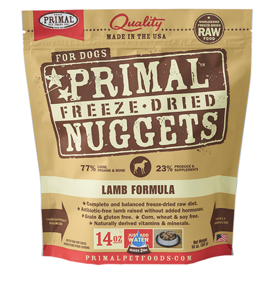 Primal Dog Freeze Dried Lamb 14oz