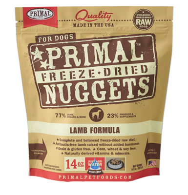 Primal Dog Freeze Dried Lamb 14oz