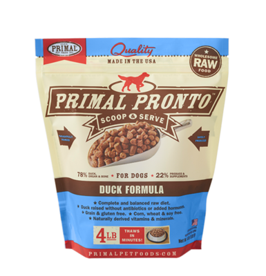 Primal Dog Pronto Duck 4#