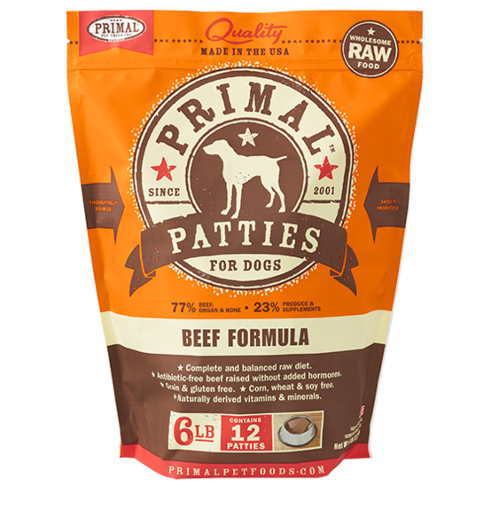 Primal Dog Raw Beef 6#