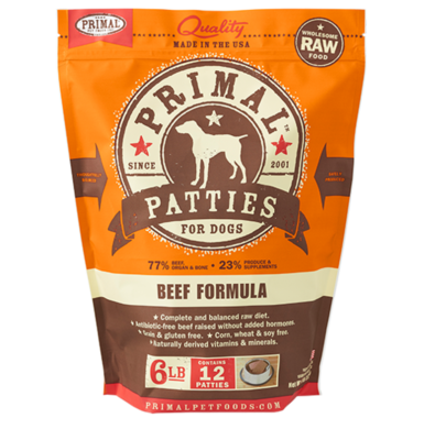 Primal Dog Raw Beef 6#