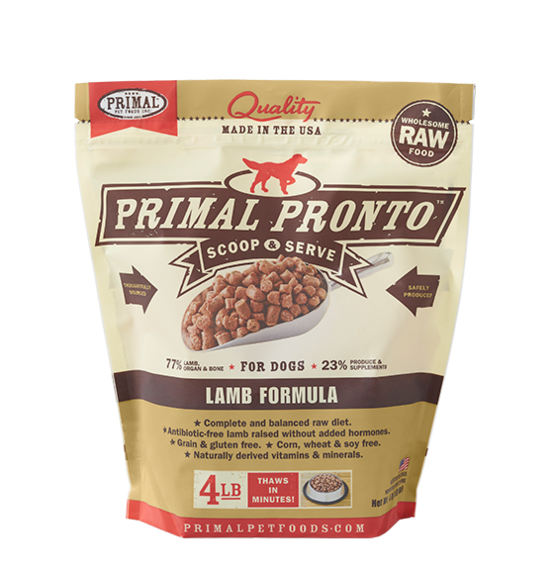 Primal Dog Pronto Lamb 4#