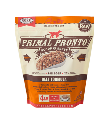 Primal Dog Pronto Beef 4#