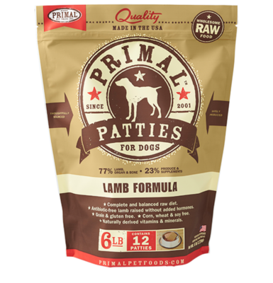 Primal Dog Raw Lamb 6#