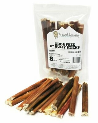 NDC 6&quot; Bully Sticks Odor Free 8oz