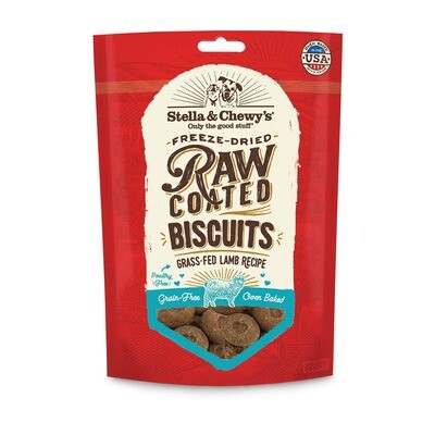 Stella and Chewy&#39;s Raw Coated Biscuits Lamb 9oz