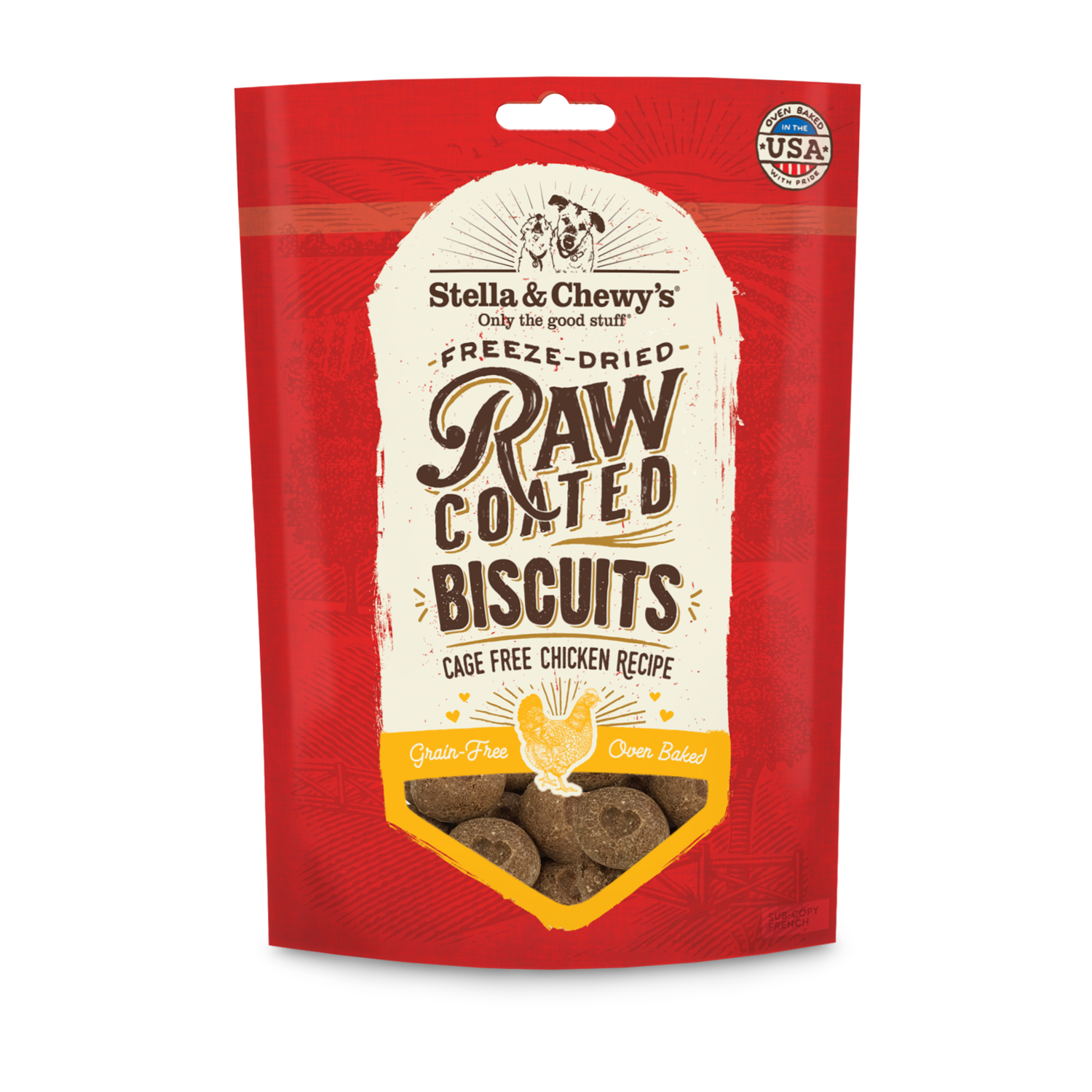 Stella and Chewy&#39;s Raw Coated Biscuits Chicken 9oz