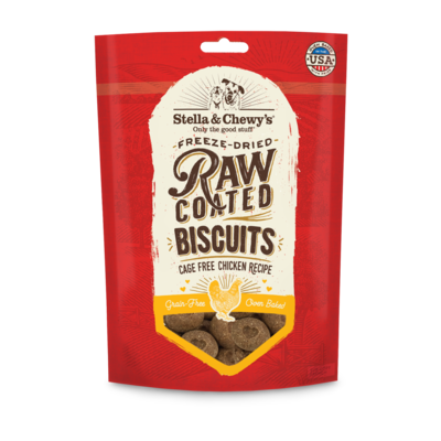 Stella and Chewy&#39;s Raw Coated Biscuits Chicken 9oz