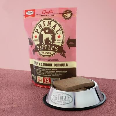 Primal Dog Raw Turkey/Sardine 6#