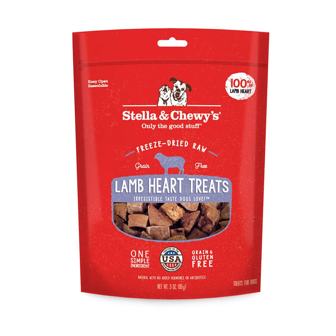 Stella and Chewy&#39;s Lamb Heart Treats 3oz