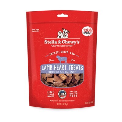 Stella and Chewy&#39;s Lamb Heart Treats 3oz