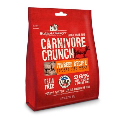 Stella and Chewy&#39;s Carnivore Crunch Beef 3.25oz