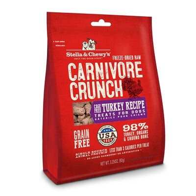 Stella and Chewy&#39;s Carnivore Crunch Turkey 3.25oz